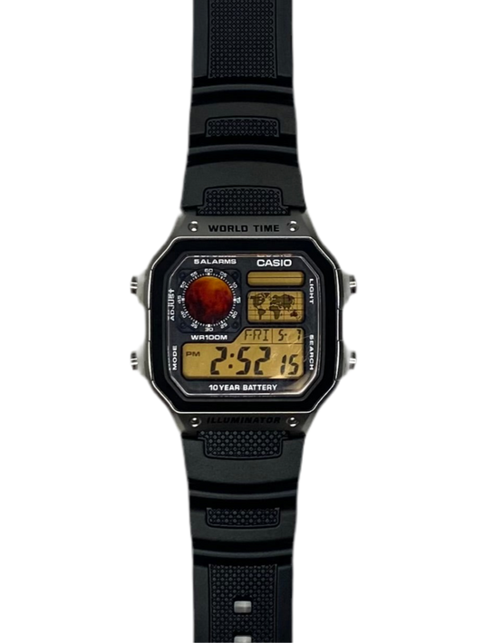 Casio AE-1200 Royale Mod "Mars" Planet Watch