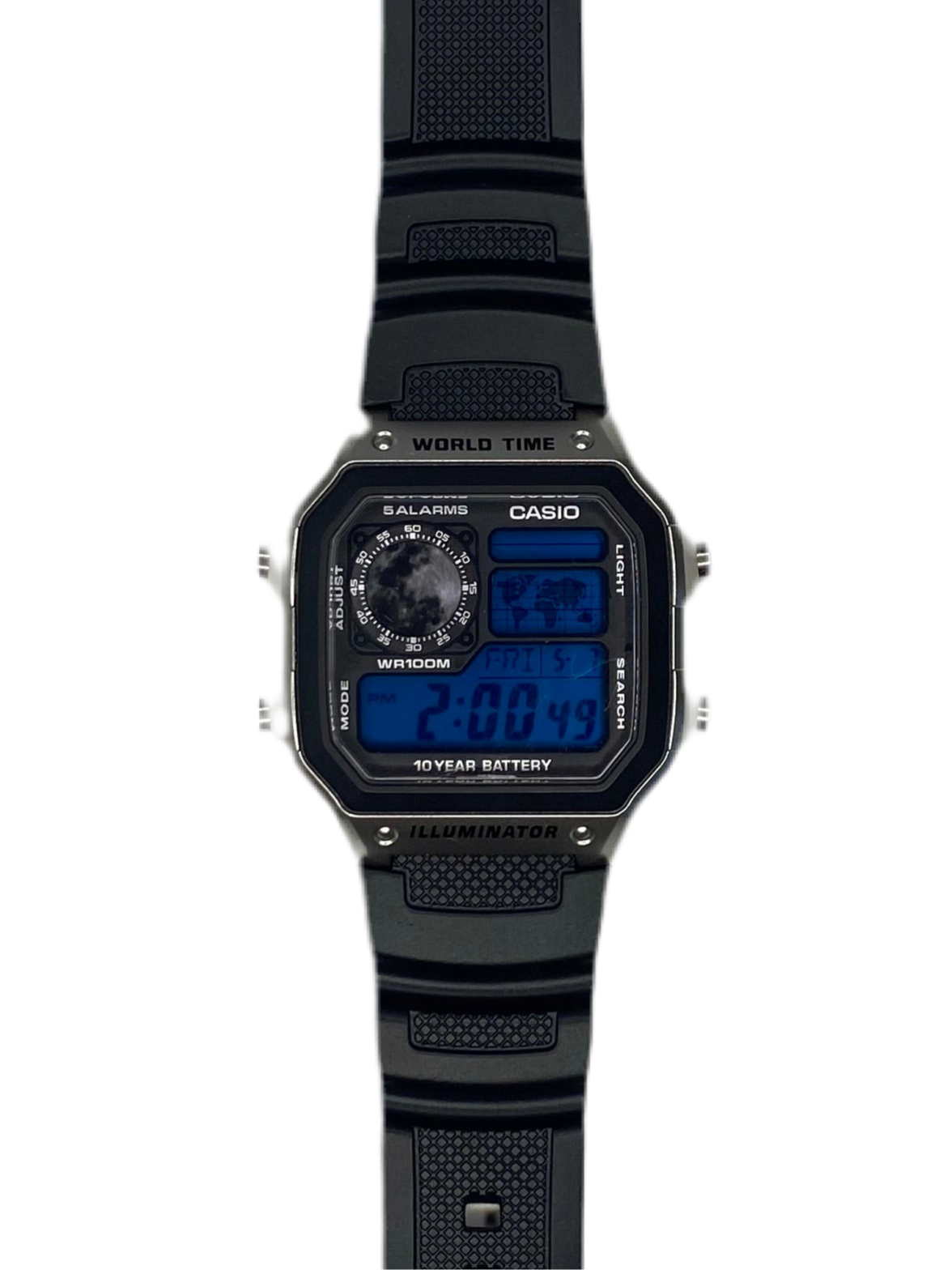 "Blue Moon" Planet Royale Watch Black Strap