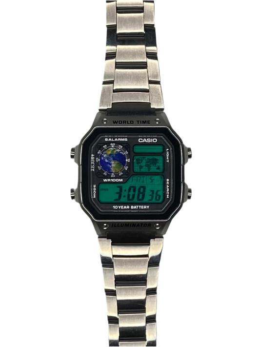 Casio AE-1200 Royale Mod "Earth" Planet Watch