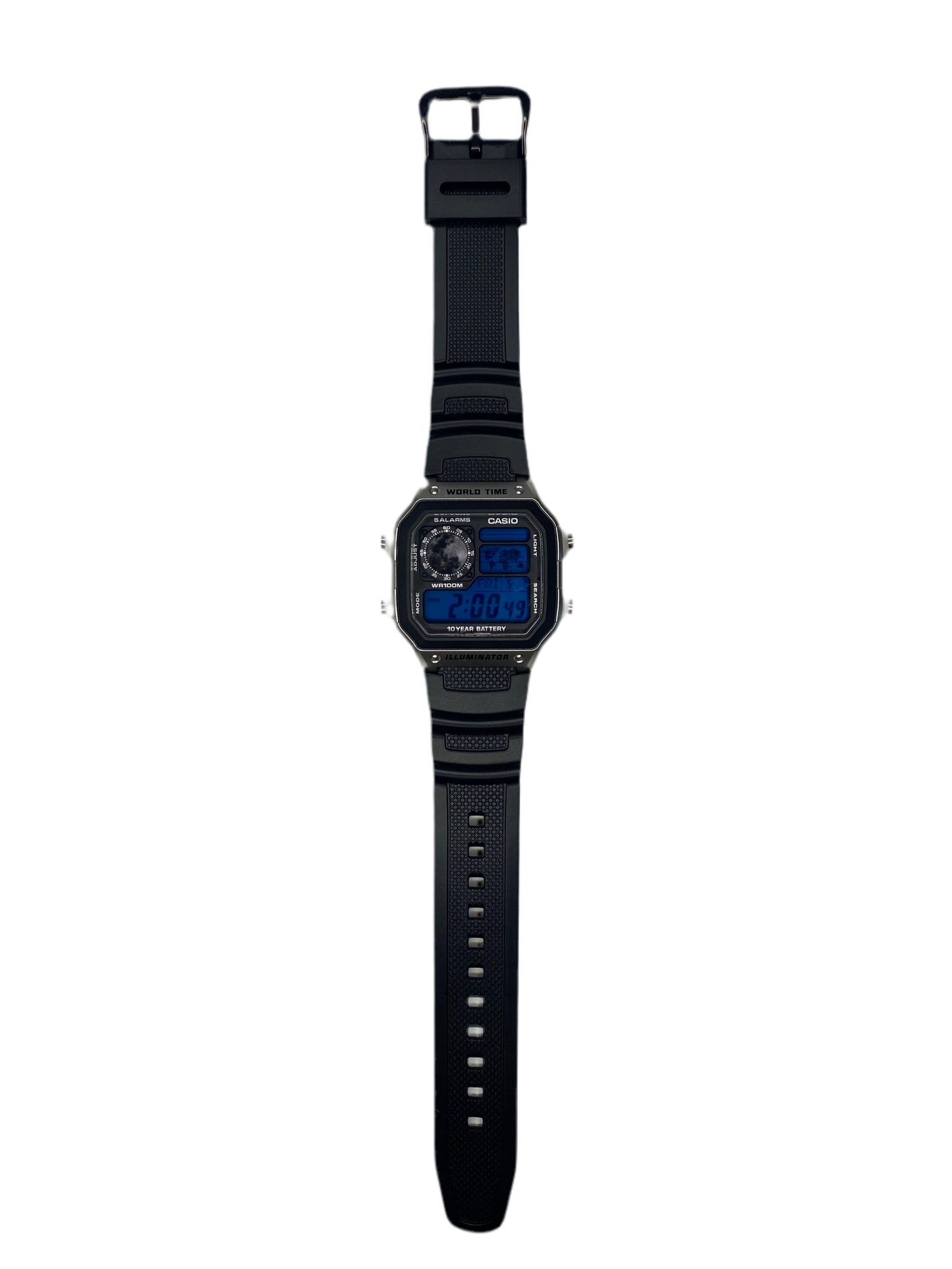 "Blue Moon" Planet Royale Watch Black Strap