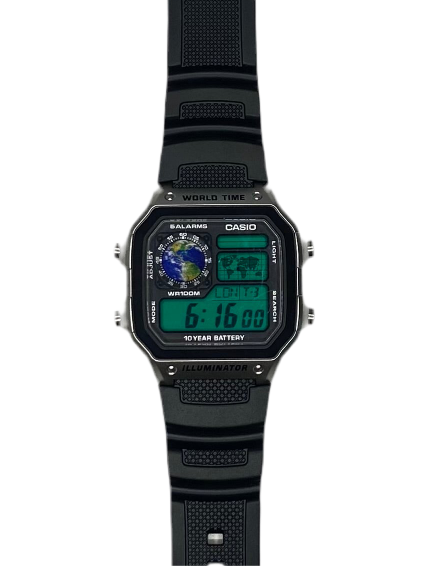 "Earth" Planet Royale Watch Black Strap
