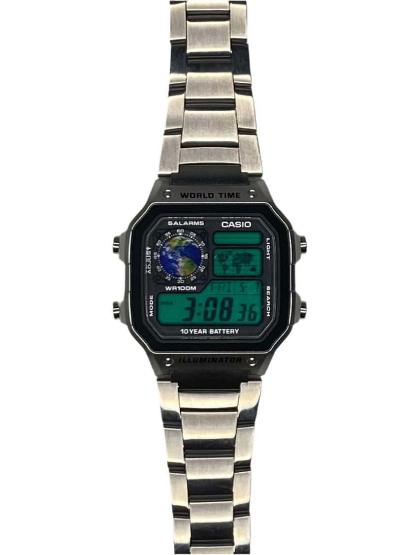 "Earth" Planet Royale Watch Stainless Steel Strap