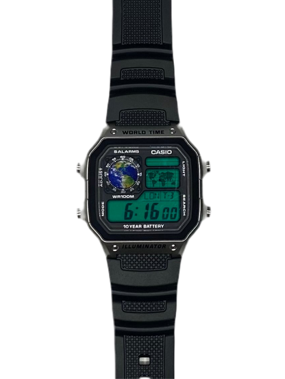 "Earth" Planet Royale Watch Black Strap
